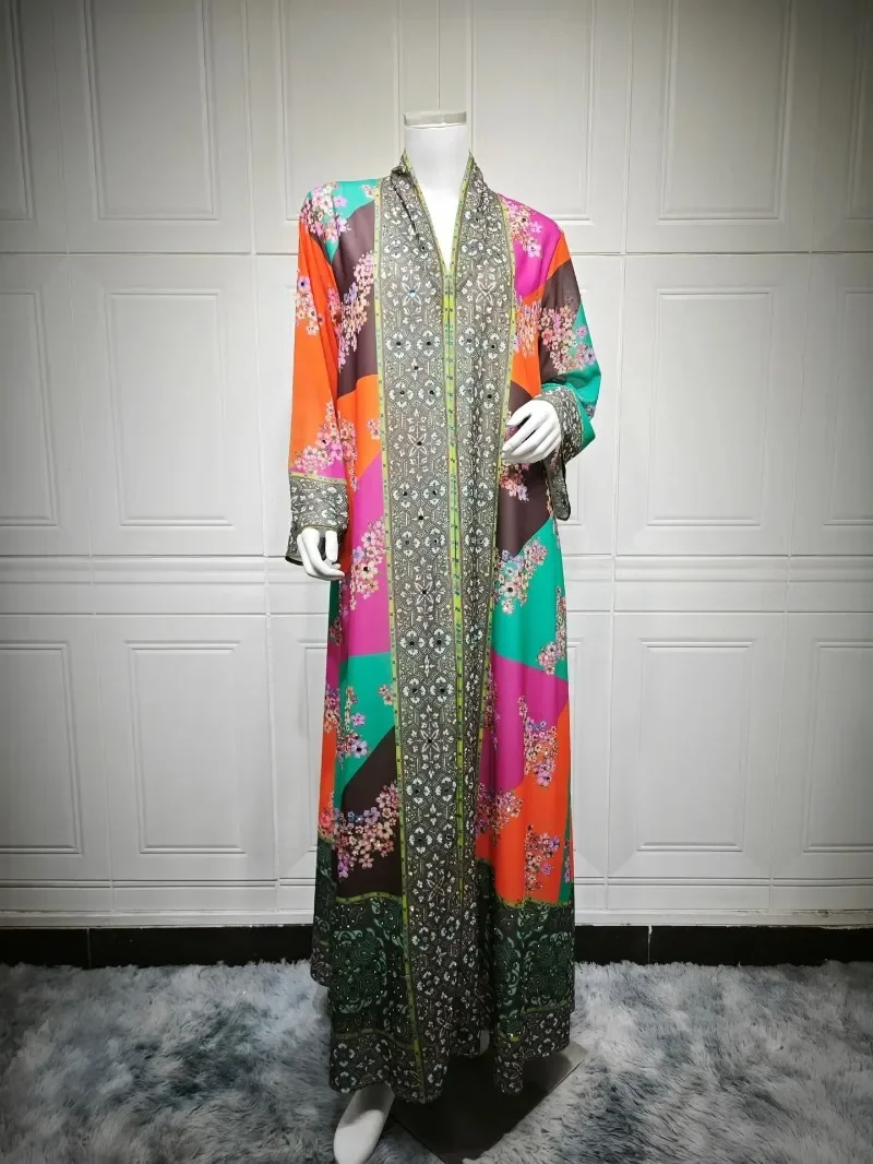 Eid Abaya Women Dress Jalabiya Diamond Print Muslim Vestidos Largos Party Ramadan Long Dresses Dubai Kaftan Arab Long Robe 2025
Eid Abaya Women Dress Jalabiya Diamond Print Muslim Vestidos Largos Party Ramadan Long Dresses Dubai Kaftan Arab Long Robe 2025