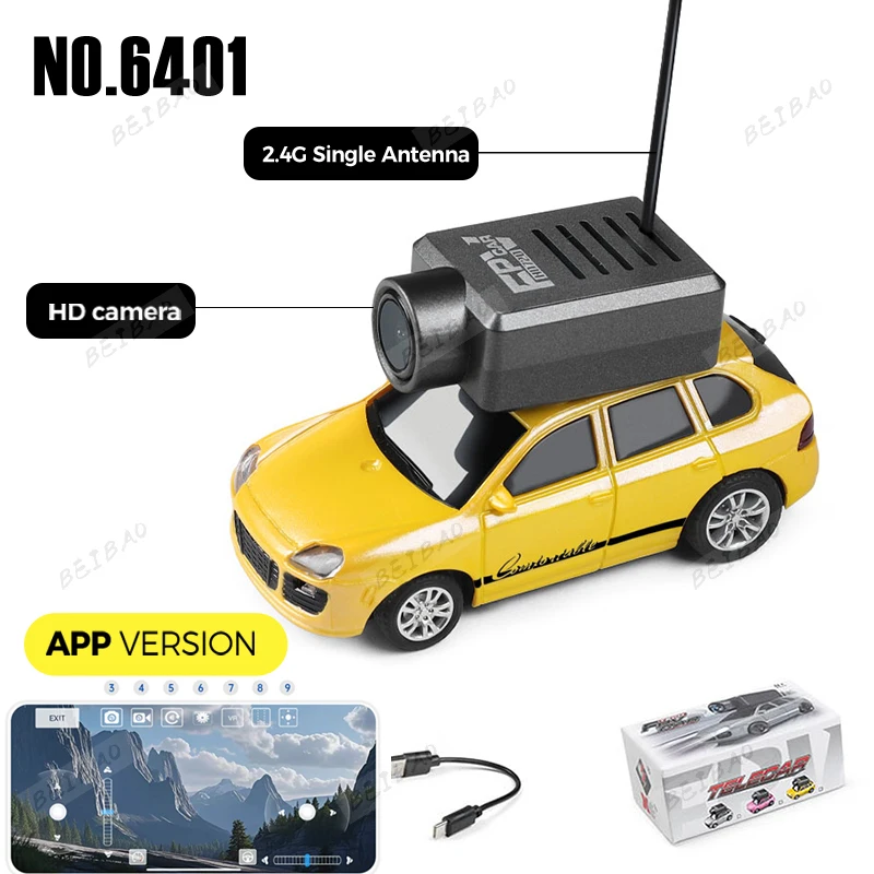 Мини-радиоуправляемые машинки WLtoys 6401 1:64 с камерой 720P FPV, управлением через приложение Wi-Fi, новая игрушка-гоночный автомобиль на 2025 год, детские подарки для мальчиков и девочек
Мини-радиоуправляемые машинки WLtoys 6401 1:64 с камерой 720P FPV, управлением через приложение Wi-Fi, новая игрушка-гоночный автомобиль на 2025 год, детские подарки для мальчиков и девочек