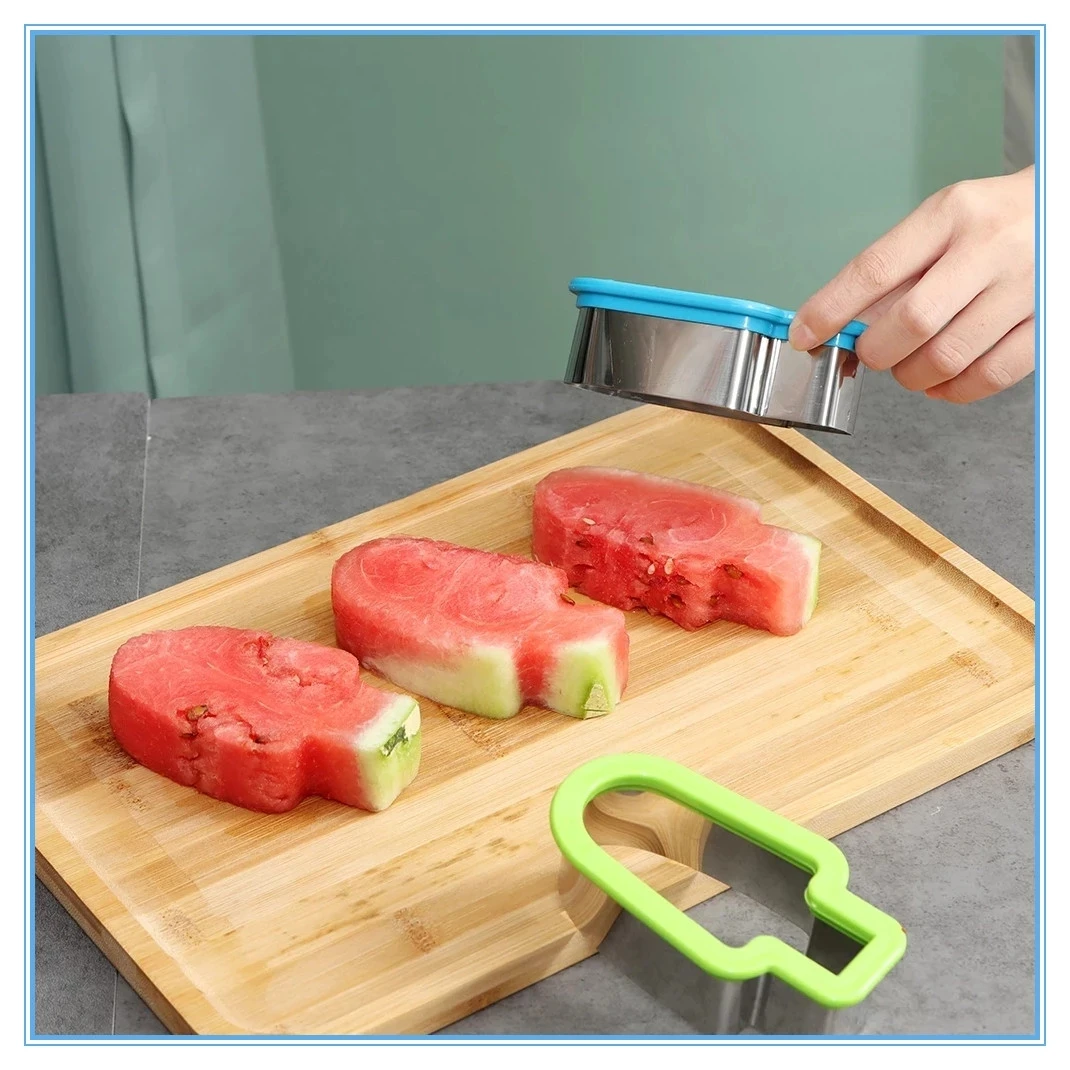 Stainless Steel Mold Popsicle Gadget Fruit Watermelon Slicer Ice Cream Platter Home Slice Model Creative Shape Kitchen Tool
Stainless Steel Mold Popsicle Gadget Fruit Watermelon Slicer Ice Cream Platter Home Slice Model Creative Shape Kitchen Tool