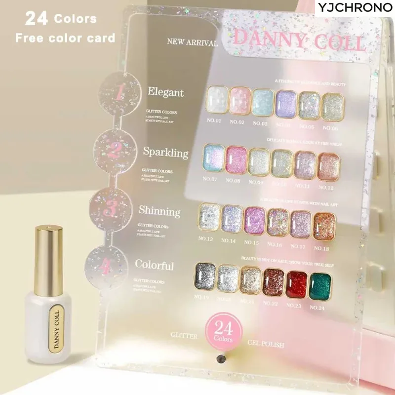 Высококачественный набор сверкающих гель-лаков для ногтей Starlight, 24 шт., с цветным дисплеем, блестками, гель для ногтей, полупостоянные УФ-лаки
Высококачественный набор сверкающих гель-лаков для ногтей Starlight, 24 шт., с цветным дисплеем, блестками, гель для ногтей, полупостоянные УФ-лаки