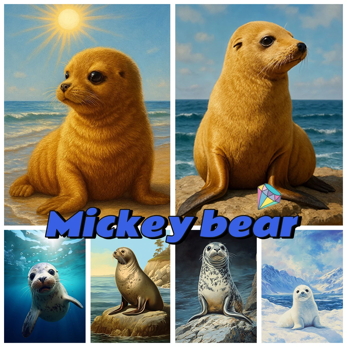 Cute Baby Seals And Sea Lions 5D Diamond Painting Marine Animals Portrait DIY Rhinestone Embroidery Modern Home Decor Kids Gift
Cute Baby Seals And Sea Lions 5D Diamond Painting Marine Animals Portrait DIY Rhinestone Embroidery Modern Home Decor Kids Gift
