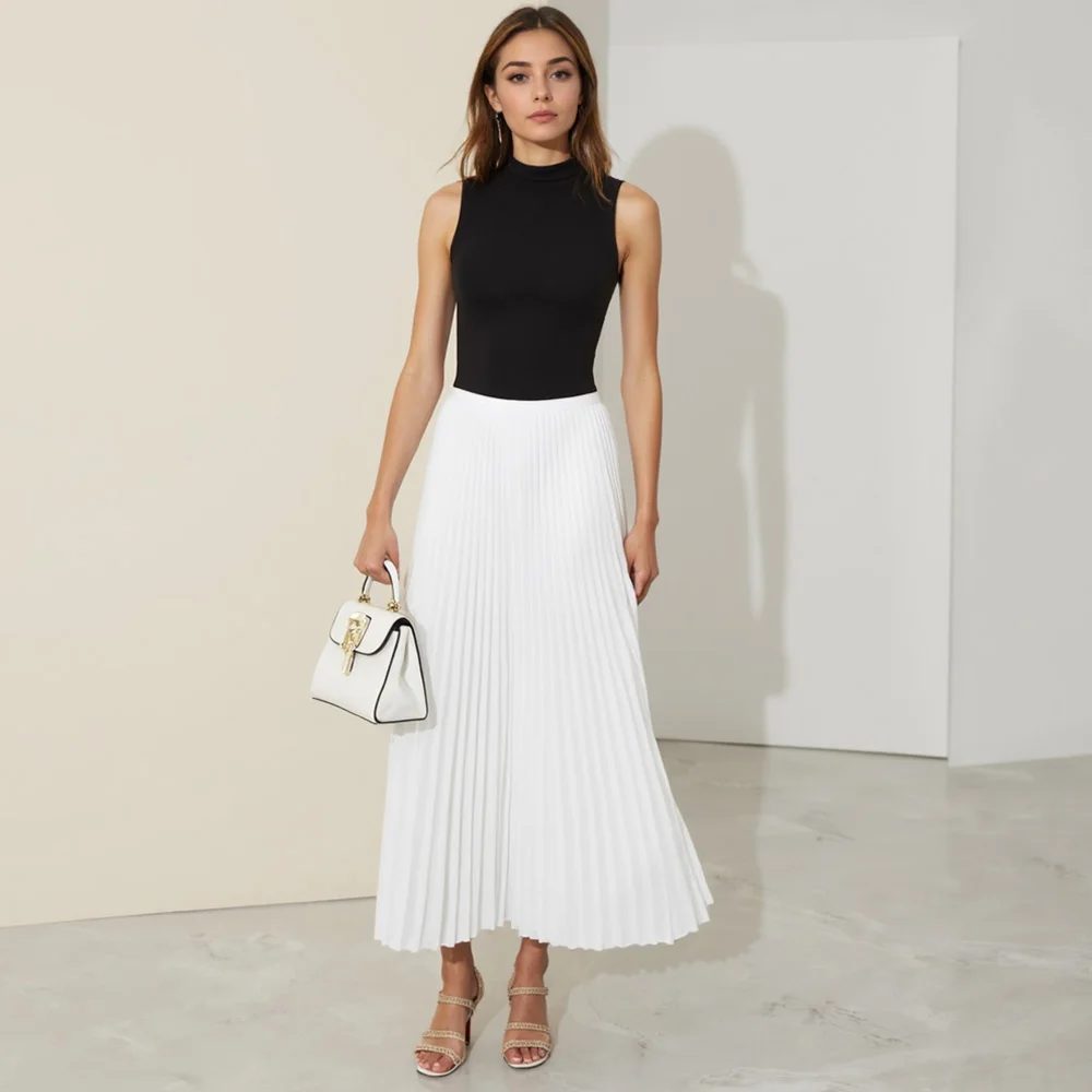 Mia Muse Women's Dresses All Season Fashion Korean Plain Sleeveless MIDI High-Neck Shift Dresses Work Dress
Mia Muse Women's Dresses All Season Fashion Korean Plain Sleeveless MIDI High-Neck Shift Dresses Work Dress