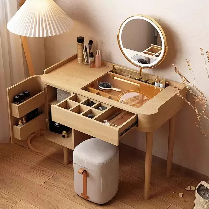 Wood Bedroom Vanity Table Makeup Storage Drawers Cabinet Mobile Organizer Dressing Table Women Vestidores Lounge Suite Furniture
Wood Bedroom Vanity Table Makeup Storage Drawers Cabinet Mobile Organizer Dressing Table Women Vestidores Lounge Suite Furniture