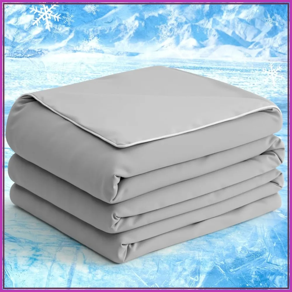 Cooling Comforter Full/Queen Size, Lightweight Breathable Blanket for Hot Sleepers, 90x90 Inches Grey
Cooling Comforter Full/Queen Size, Lightweight Breathable Blanket for Hot Sleepers, 90x90 Inches Grey