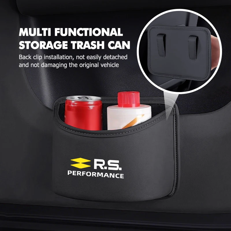 For Renault Car Trash Can Hanging Box Storage Bag Organizer Accessories RS Kadjar Captur Clio Megane 2 3 4 RS Koleos Logan
For Renault Car Trash Can Hanging Box Storage Bag Organizer Accessories RS Kadjar Captur Clio Megane 2 3 4 RS Koleos Logan