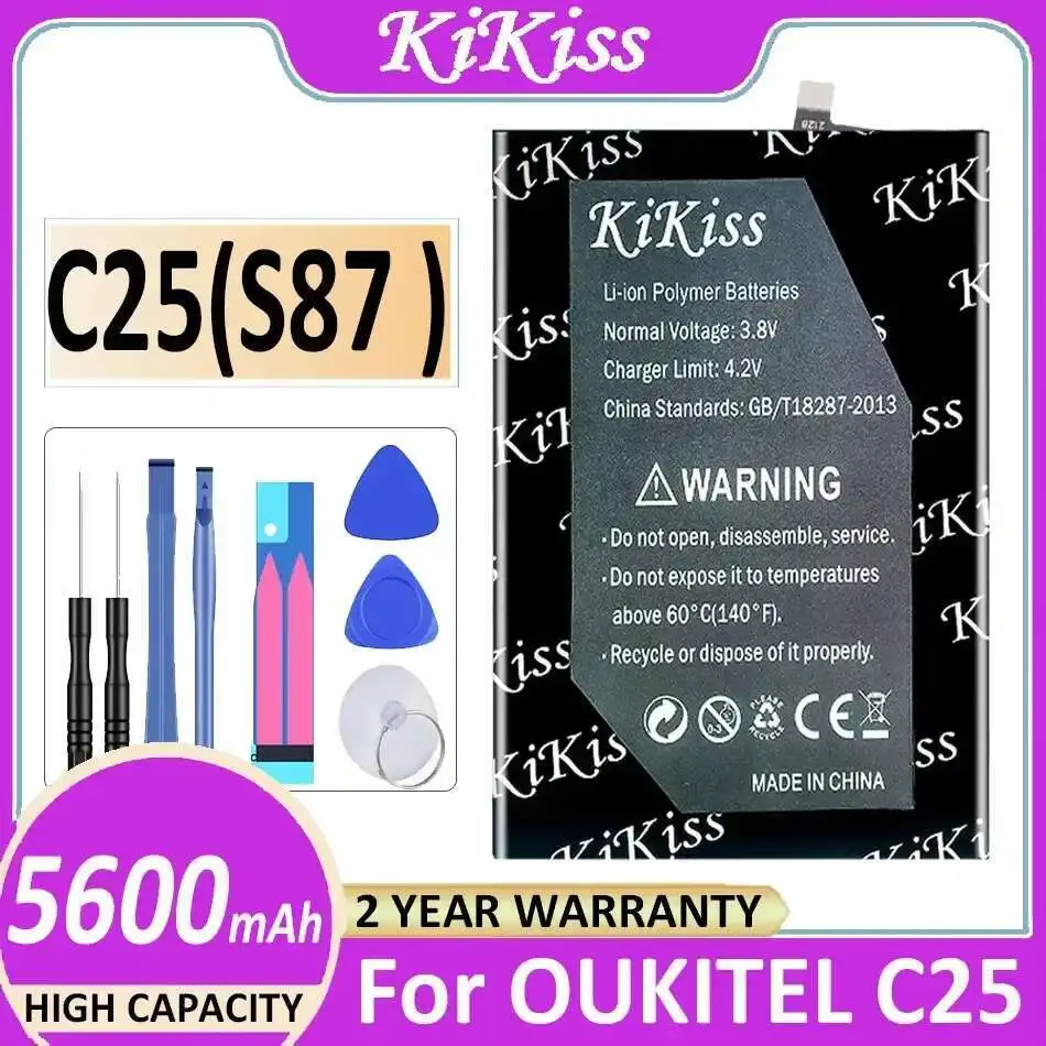 KiKiss C25 (S87) 5600mAh Powerful Battery For OUKITEL C25 C 25 High Capacity + Track NO
KiKiss C25 (S87) 5600mAh Powerful Battery For OUKITEL C25 C 25 High Capacity + Track NO