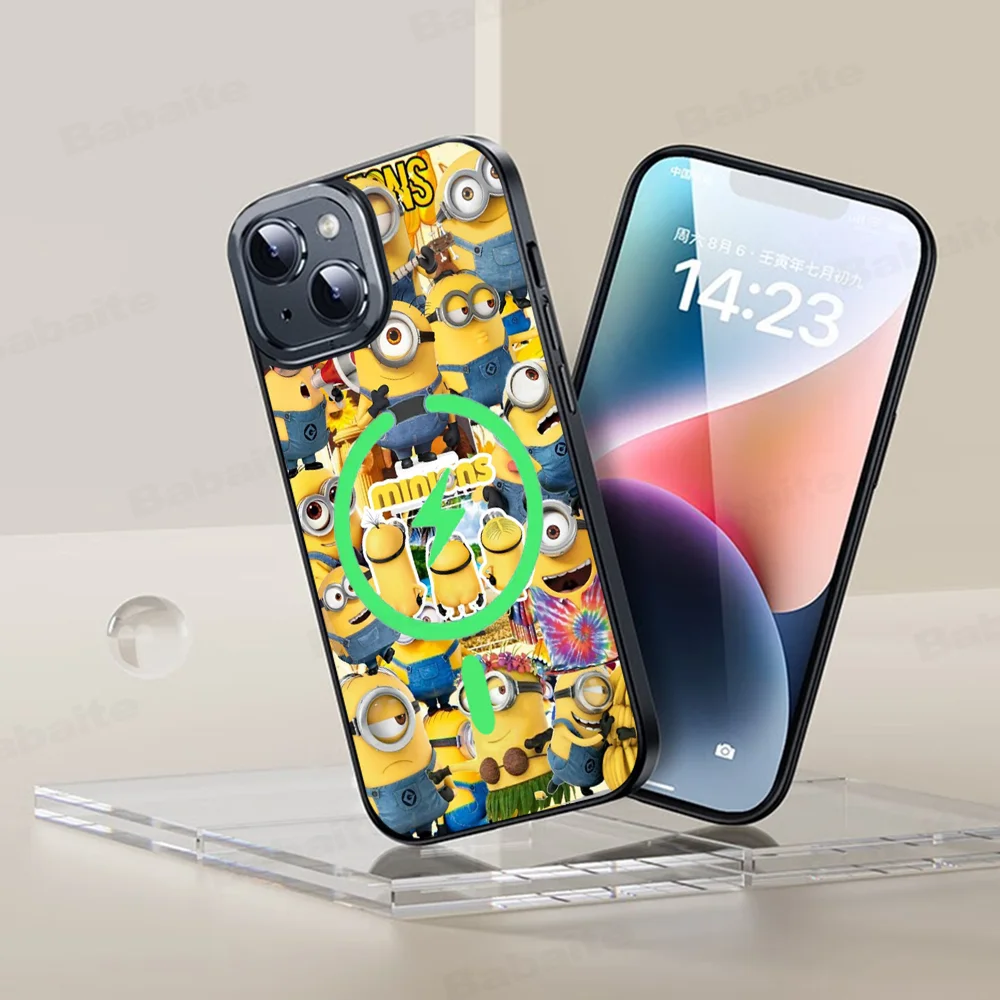 Cartoon Cute M-Minions Phone Case Magnetic Case For IPhone 16 14 13 12 11 15 Pro Max Plus For Magsafe Wireless Charge Cover
Cartoon Cute M-Minions Phone Case Magnetic Case For IPhone 16 14 13 12 11 15 Pro Max Plus For Magsafe Wireless Charge Cover