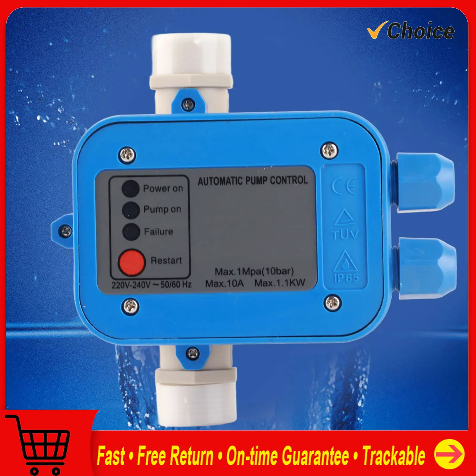 Автоматический контроллер давления водяного насоса, блок автоматического управления, электронный переключатель
Автоматический контроллер давления водяного насоса, блок автоматического управления, электронный переключатель