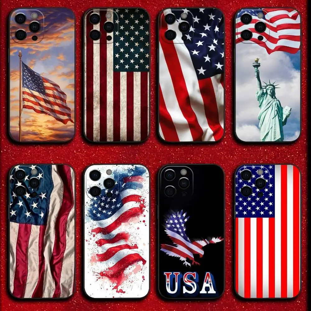 America USA Flag Phone Case For iPhone 16,15,14,13,12,11,Pro,XS,Max,XR,Plus,E,SE4,Mini Shockproof Black Cover
America USA Flag Phone Case For iPhone 16,15,14,13,12,11,Pro,XS,Max,XR,Plus,E,SE4,Mini Shockproof Black Cover