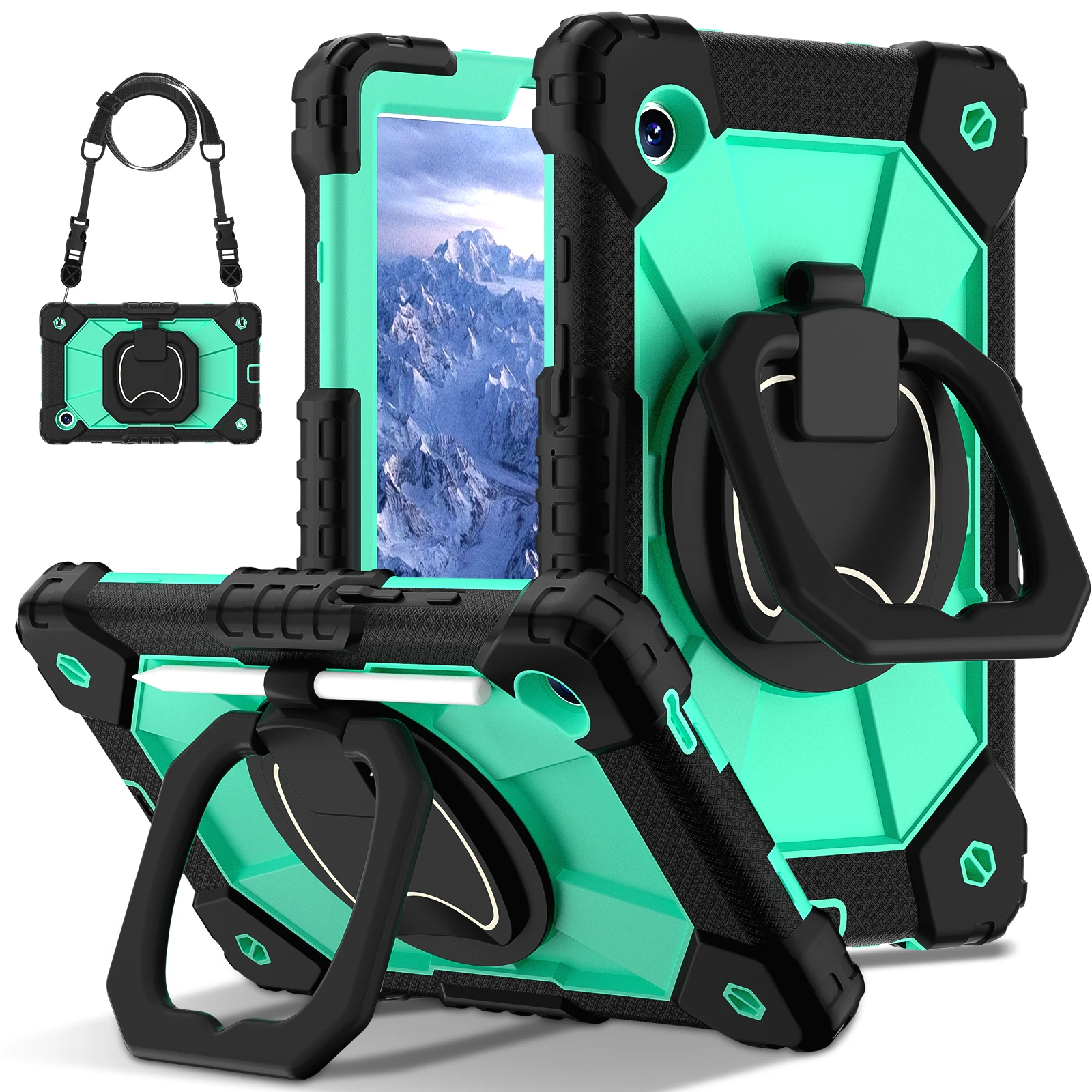 Rotating Handle Grip Case For Samsung Galaxy Tab A9 2023 8.7 inch SM-X110 SM-X115 SM-X117 Armor Stand Cover With Shoulder Strap
Rotating Handle Grip Case For Samsung Galaxy Tab A9 2023 8.7 inch SM-X110 SM-X115 SM-X117 Armor Stand Cover With Shoulder Strap
