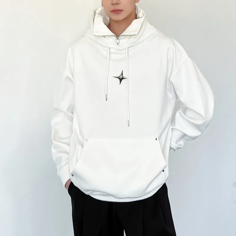 Premium Men Hoodies Metal Decoration Hooded Long Sleeve Pocket Casual Male Pullovers Streetwear Loose Stylish Sweatshirts
Premium Men Hoodies Metal Decoration Hooded Long Sleeve Pocket Casual Male Pullovers Streetwear Loose Stylish Sweatshirts