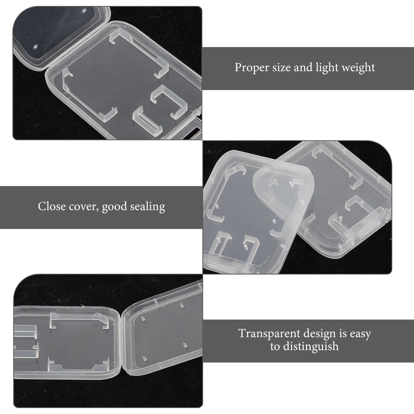 24Pcs Card Cases Transparent Plastic Memory Card Holders Portable Lightweight Storage Organizer Small Protective Case
24Pcs Card Cases Transparent Plastic Memory Card Holders Portable Lightweight Storage Organizer Small Protective Case