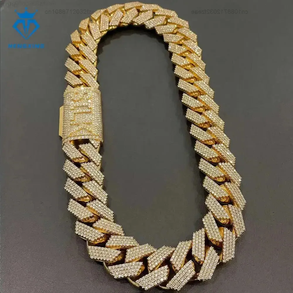 Iced Out Jewelry Mens 925 Sterling Silver 18k Gold Plated Cuban Chain 15mm Moissanite Diamond Necklace Cuban Link Chain
Iced Out Jewelry Mens 925 Sterling Silver 18k Gold Plated Cuban Chain 15mm Moissanite Diamond Necklace Cuban Link Chain