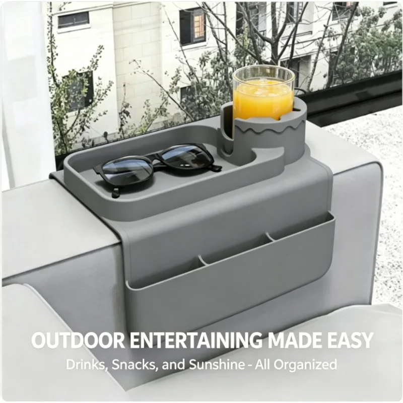 Multipurpose Sofa Armrest Organizer Silicone Cup Holder Tray Storage Box With Pocket for Remote Control Drink Daily Use
Multipurpose Sofa Armrest Organizer Silicone Cup Holder Tray Storage Box With Pocket for Remote Control Drink Daily Use