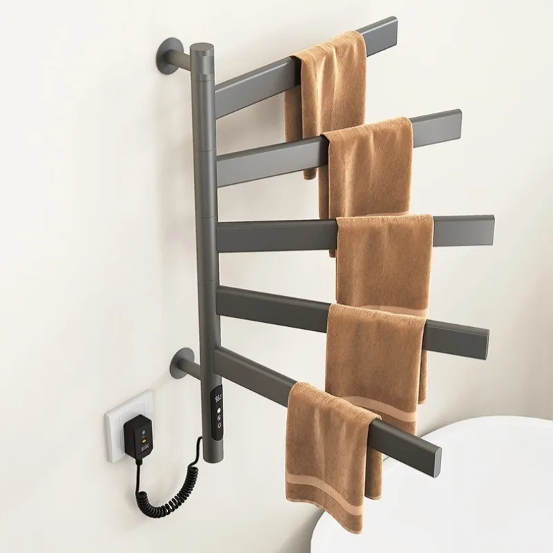 Электрический полотенцесушитель для ванной, современный, прочный, водонепроницаемый, вращающийся, настенный, для дома, аксессуары для ванной комнаты
Электрический полотенцесушитель для ванной, современный, прочный, водонепроницаемый, вращающийся, настенный, для дома, аксессуары для ванной комнаты