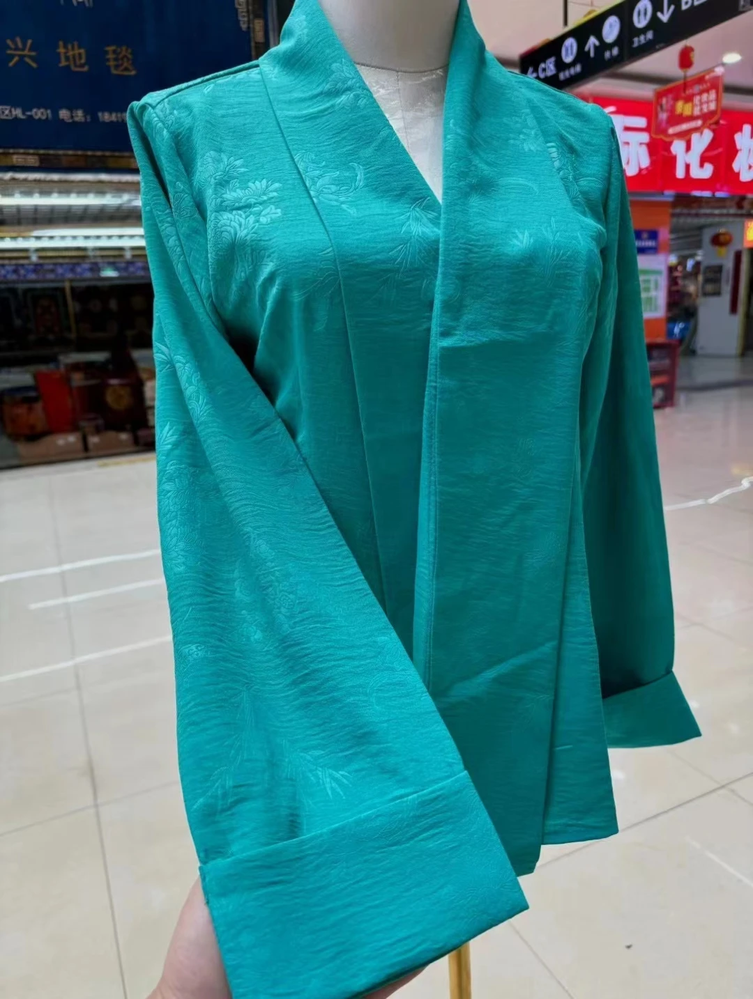 2025 Тибетская новая женская рубашка-топ, летняя солнцезащитная куртка в тон
2025 Тибетская новая женская рубашка-топ, летняя солнцезащитная куртка в тон