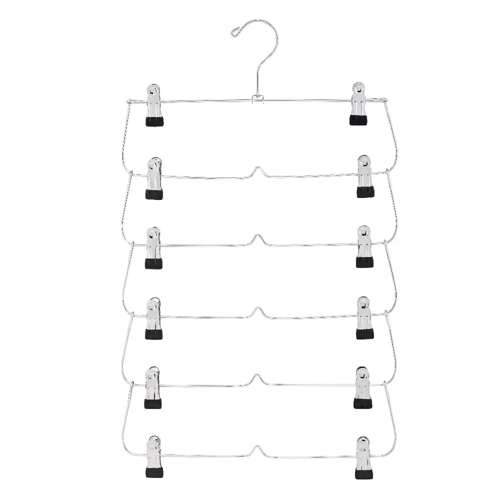 Heavy Duty Chrome Metal 6 Tier Space Saving Pant Skirt Hanger Closet Organizer Storage
Heavy Duty Chrome Metal 6 Tier Space Saving Pant Skirt Hanger Closet Organizer Storage