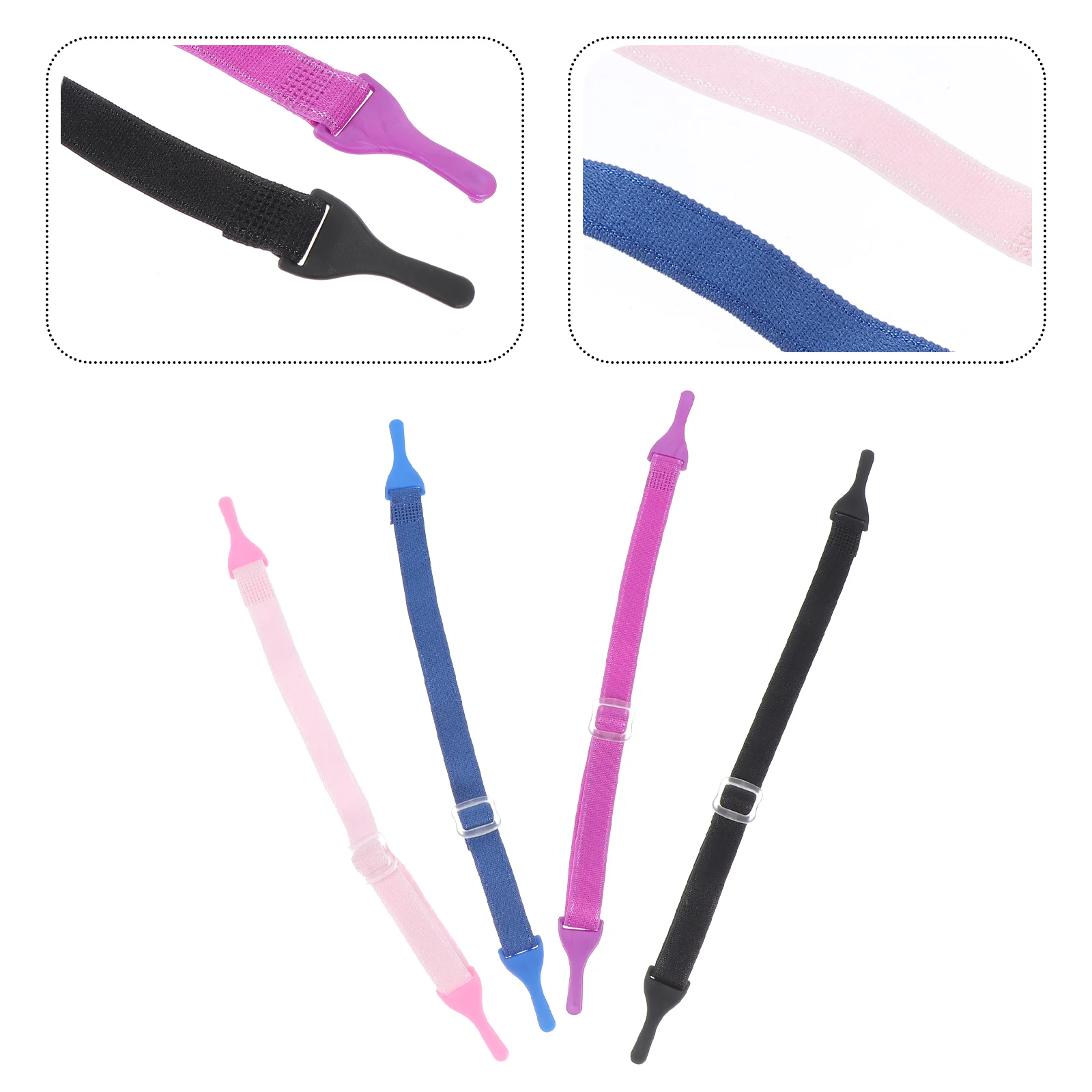 4pcs Eyeglasses Hanging Ropes Adjustable Glasses Lanyards Purple Blue Sports Sunglasses Cords Durable Practical 
4pcs Eyeglasses Hanging Ropes Adjustable Glasses Lanyards Purple Blue Sports Sunglasses Cords Durable Practical
