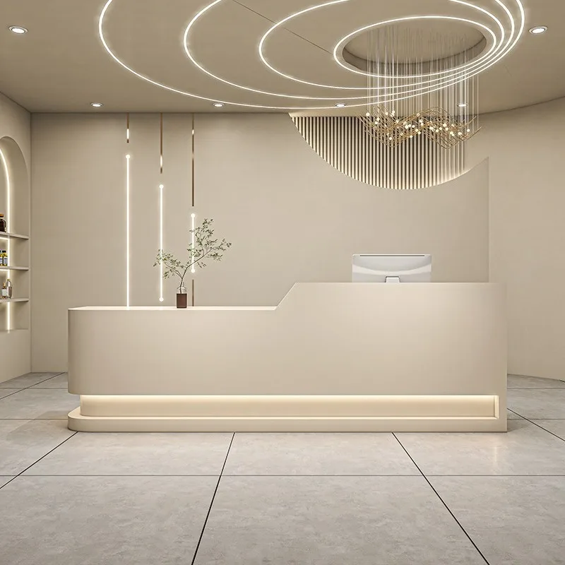 clothing store reception desk checkout page modern beige cashier table simple industrial mostrador para negocio office furniture
clothing store reception desk checkout page modern beige cashier table simple industrial mostrador para negocio office furniture