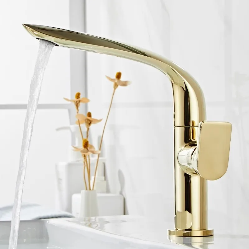 Tuqiu brushed gold brass bathroom faucet
Tuqiu brushed gold brass bathroom faucet