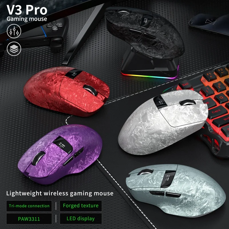 Lenovo Wireless Bluetooth Mouse 35K DPI Optical Sensor 8000Hz Gaming Mouse Ergonomic Rechargeable Dual-Mode with USB-C
Lenovo Wireless Bluetooth Mouse 35K DPI Optical Sensor 8000Hz Gaming Mouse Ergonomic Rechargeable Dual-Mode with USB-C