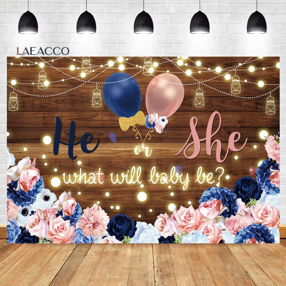 Laeacco He or She Gender Reveal Photography Backdrop Wood Board Watercolor Pink Floral Balloons Baby Shower Portrait Background
Laeacco He or She Gender Reveal Photography Backdrop Wood Board Watercolor Pink Floral Balloons Baby Shower Portrait Background
