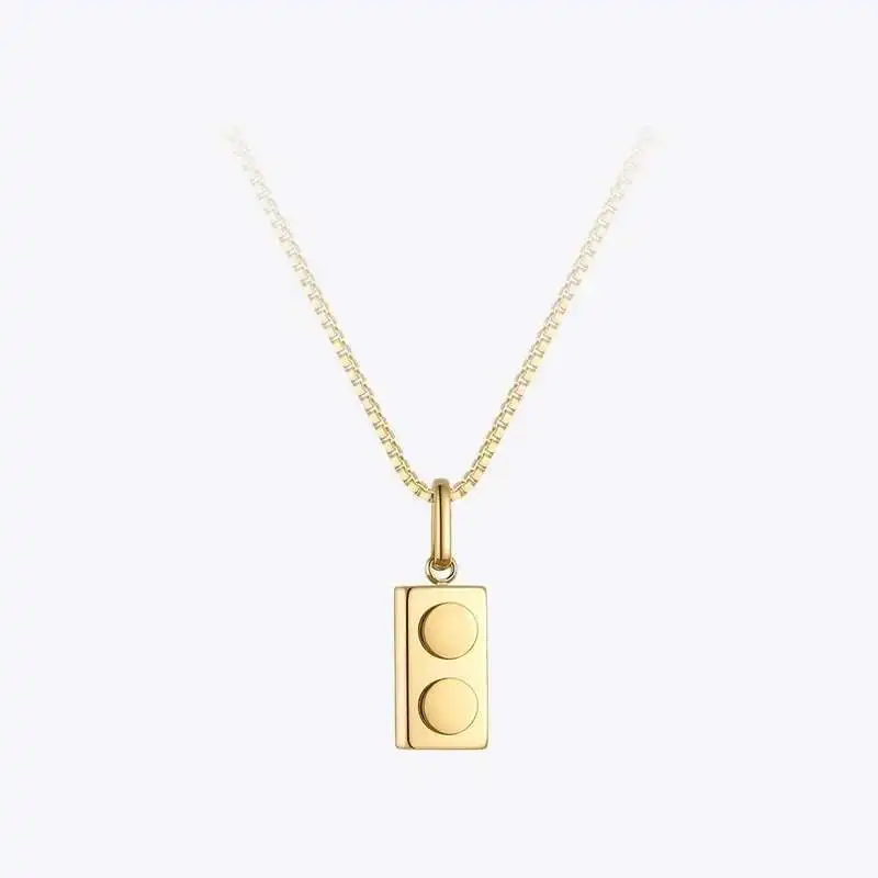 ENFASHION Stainless Steel Building Block Necklace For Women Gold Color Necklaces Fashion Jewelry Collar Christmas Gift P213281
ENFASHION Stainless Steel Building Block Necklace For Women Gold Color Necklaces Fashion Jewelry Collar Christmas Gift P213281