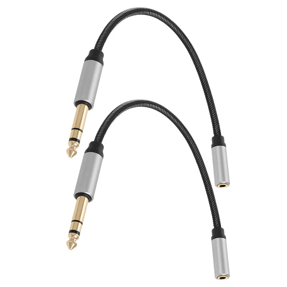 2pcs Audio Conversion Cable 6.35Mm To 3.5Mm Female Aux Adapter Stereo Jack Extender For Headphones Portable Sound Equipment
2pcs Audio Conversion Cable 6.35Mm To 3.5Mm Female Aux Adapter Stereo Jack Extender For Headphones Portable Sound Equipment