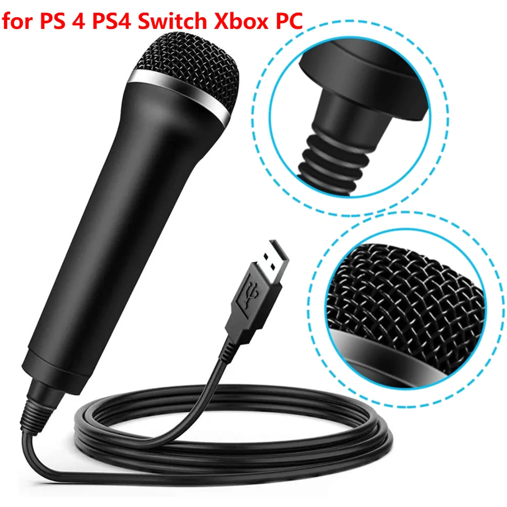 Универсальный проводной USB-микрофон для караоке (5-1 шт.) для Nintendo Switch, Wii, PS4, Xbox, ПК – игровые аксессуары
Универсальный проводной USB-микрофон для караоке (5-1 шт.) для Nintendo Switch, Wii, PS4, Xbox, ПК – игровые аксессуары