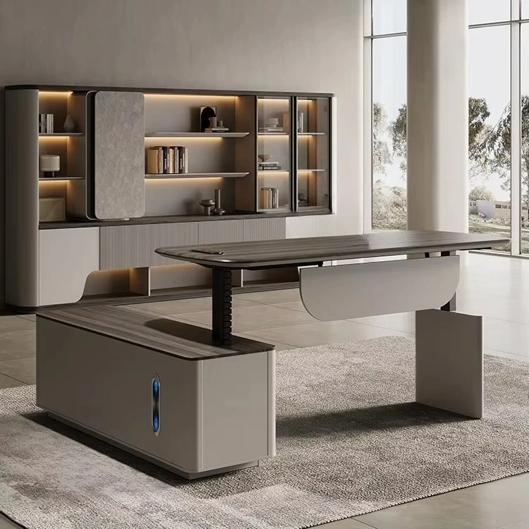 Modern Light Luxury Ergonomic Office Computer Desk Smart Dual Motor Electric Height Adjustment Storage Simple Wood Style Boss
Modern Light Luxury Ergonomic Office Computer Desk Smart Dual Motor Electric Height Adjustment Storage Simple Wood Style Boss