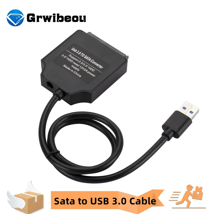 USB 3.0 To SATA 3 Cable Sata To USB Adapter Convert Cables Support 2.5/3.5 Inch External SSD HDD Adapter Hard Drive Connect
USB 3.0 To SATA 3 Cable Sata To USB Adapter Convert Cables Support 2.5/3.5 Inch External SSD HDD Adapter Hard Drive Connect