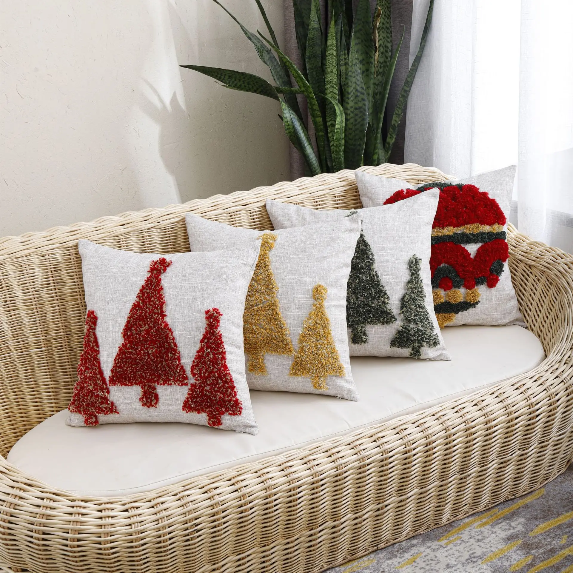 Christmas Tree, Holiday Decoration Plush Pillowcase, Linen Red Home Bedroom Cushion Cover
Christmas Tree, Holiday Decoration Plush Pillowcase, Linen Red Home Bedroom Cushion Cover