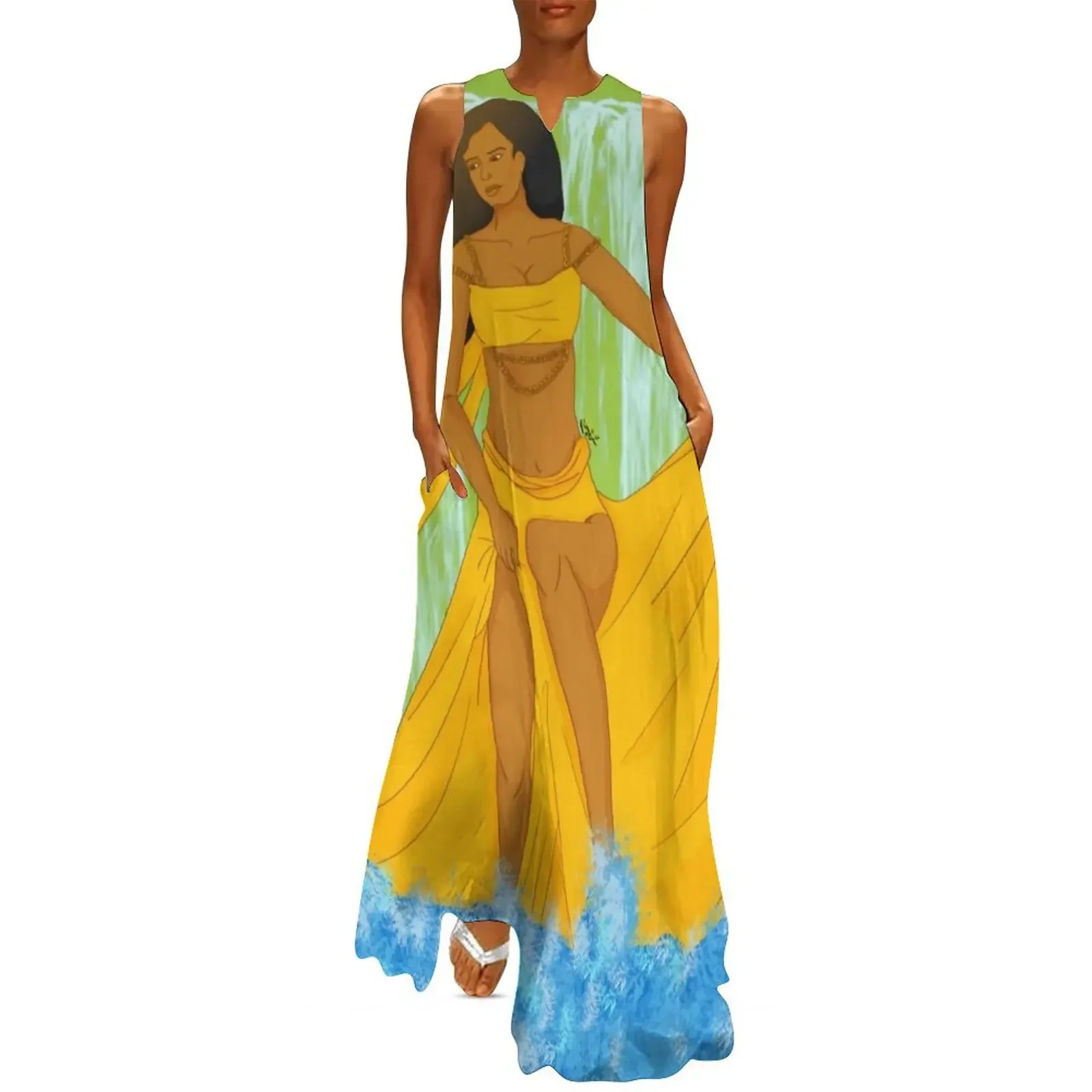 Deity of the River Oshun Long Dress women long dresses Womens dresses Women dresses summer Dress
Deity of the River Oshun Long Dress women long dresses Womens dresses Women dresses summer Dress
