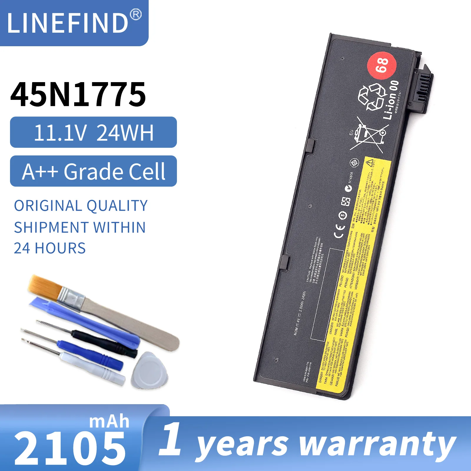 45N1775 68 аккумулятор для ноутбука Lenovo Thinkpad X270 X260 X240 X240S X250 T450 T450S T440S K2450 W550S 45N1136
45N1775 68 аккумулятор для ноутбука Lenovo Thinkpad X270 X260 X240 X240S X250 T450 T450S T440S K2450 W550S 45N1136