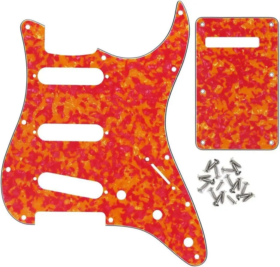 SSS Guitar Pickguard 11 Hole with Backplate for Guitar
SSS Guitar Pickguard 11 Hole with Backplate for Guitar