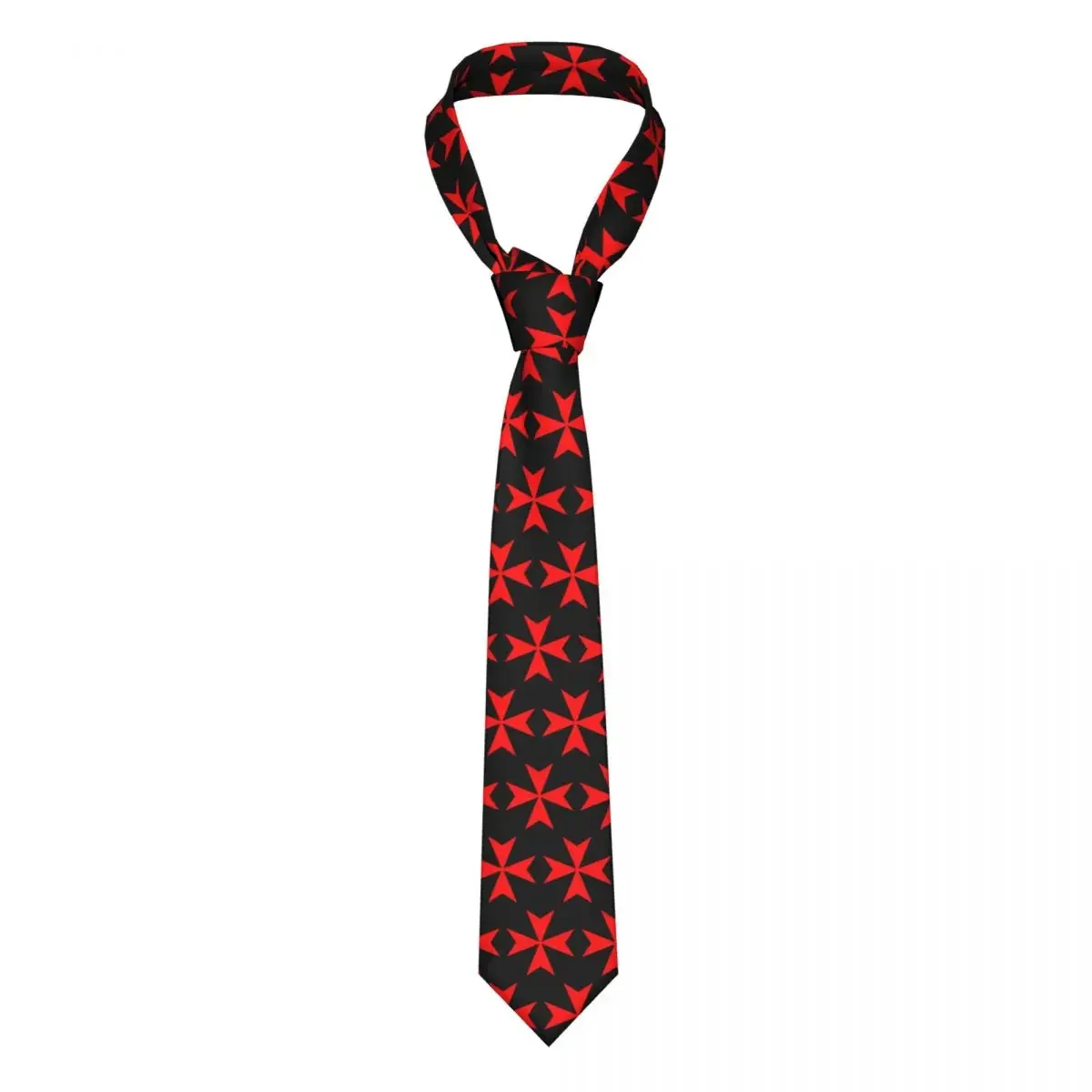 Malta Knights Cross Neckties Men Custom Silk Knights Templar Crusades Neck Ties for Party
Malta Knights Cross Neckties Men Custom Silk Knights Templar Crusades Neck Ties for Party
