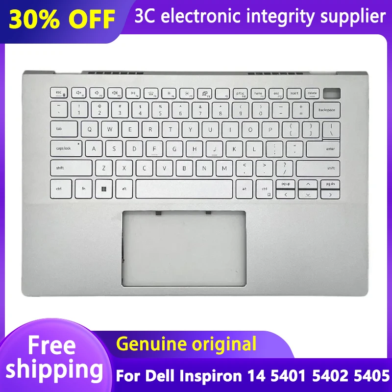 Новый оригинальный чехол для ноутбука Dell Inspiron 14 5401 5402 5405, упор для рук, верхняя крышка, сменный корпус английской клавиатуры, серебристый 09TNWY
Новый оригинальный чехол для ноутбука Dell Inspiron 14 5401 5402 5405, упор для рук, верхняя крышка, сменный корпус английской клавиатуры, серебристый 09TNWY