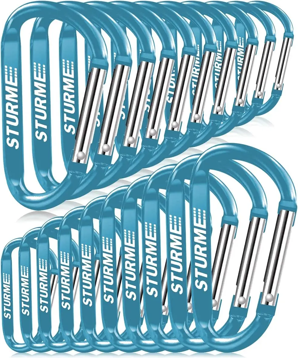 20pcs 2.7" Durable Aluminum Carabiner Clips - Lightweight Keychain Hooks for Outdoor Hiking, Camping, Travel
20pcs 2.7" Durable Aluminum Carabiner Clips - Lightweight Keychain Hooks for Outdoor Hiking, Camping, Travel