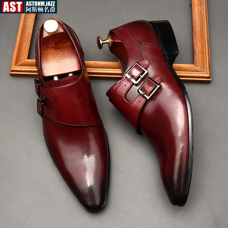 Genuine Leather Mens Dress Shoes Quality Handmade Luxury British Style Fashion Buckle Wedding Social Oxfords Shoes Male Size 46
Genuine Leather Mens Dress Shoes Quality Handmade Luxury British Style Fashion Buckle Wedding Social Oxfords Shoes Male Size 46