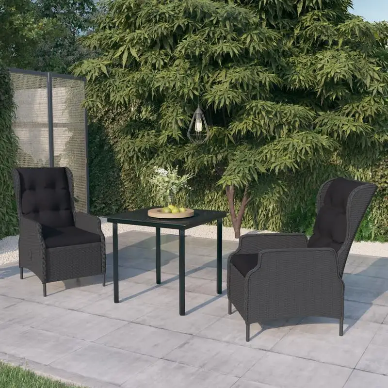 Garden Dining Set Dark Grey Powder-coated steel Medium
Garden Dining Set Dark Grey Powder-coated steel Medium