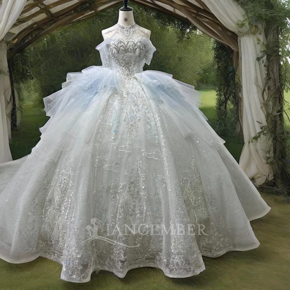 Jancember Stylish Factory Wholesale Wedding Dresses For Women Sleeveless Halter Beading Lace Up vestido de novias 2024 XS048
Jancember Stylish Factory Wholesale Wedding Dresses For Women Sleeveless Halter Beading Lace Up vestido de novias 2024 XS048