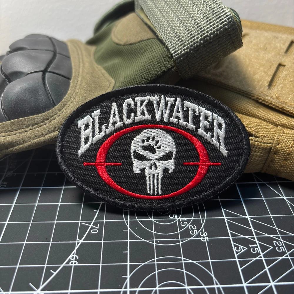 Tactical Skull Morale Patch, Black Red Hook And Loop Fasteners Embroidered Badge for Tactical Vest Backpack
Tactical Skull Morale Patch, Black Red Hook And Loop Fasteners Embroidered Badge for Tactical Vest Backpack