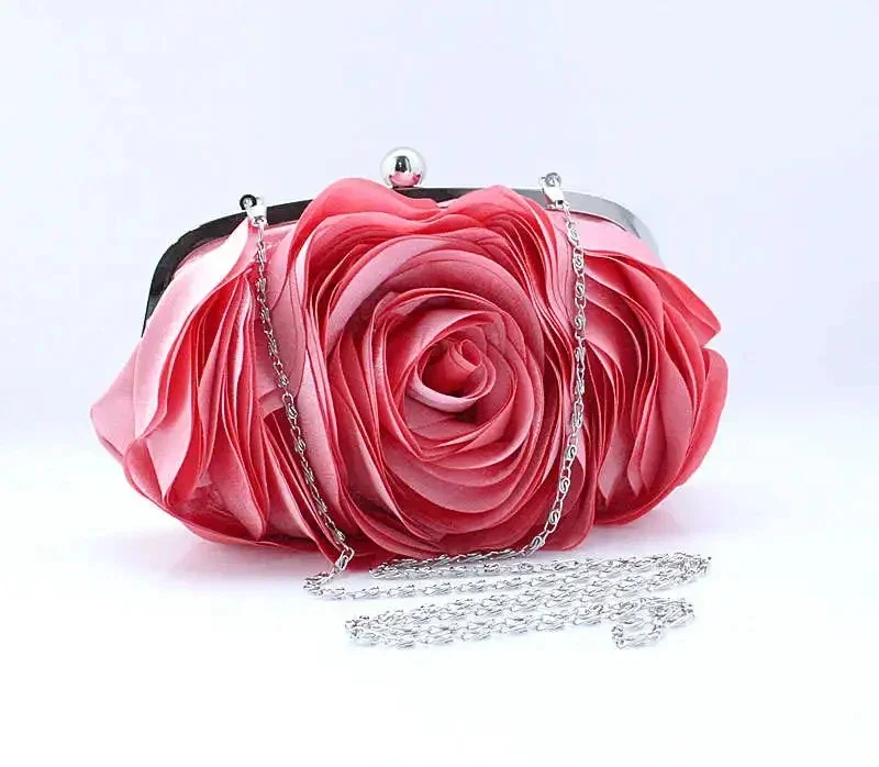 Women Rose Flower Evening Bag Ladies Floral Pink Handbag Bridal Wedding Party Purse Fashion Beatiful Small Day Clutch Chain
Women Rose Flower Evening Bag Ladies Floral Pink Handbag Bridal Wedding Party Purse Fashion Beatiful Small Day Clutch Chain