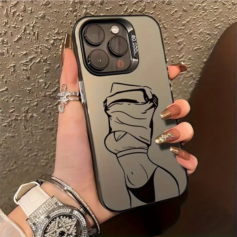 Phone Case For iPhone 16 15 14 Pro Max 13 12 11 XS X XR 7 8 Plus 16E New Girl Metal Button Design Shockproof Laser Bumper Cover
Phone Case For iPhone 16 15 14 Pro Max 13 12 11 XS X XR 7 8 Plus 16E New Girl Metal Button Design Shockproof Laser Bumper Cover