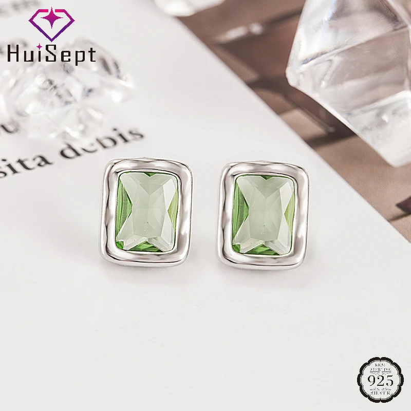 HuiSept New Fashion Women Earrings with Zircon Gemstone 925 Silver Jewelry Ornaments for Wedding Party Bridal Gift Stud Earring
HuiSept New Fashion Women Earrings with Zircon Gemstone 925 Silver Jewelry Ornaments for Wedding Party Bridal Gift Stud Earring