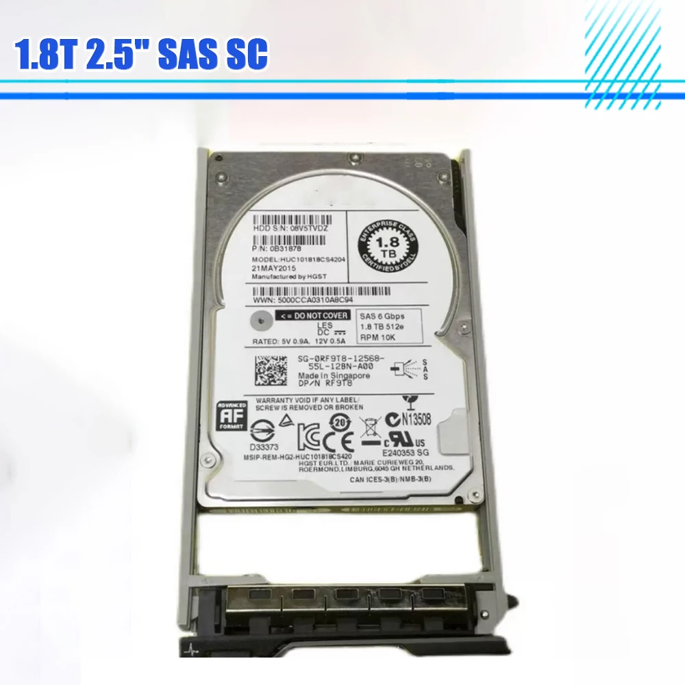 Для DELL HDD HUC 101818 Жесткий диск CS4204 05H3XX 5H3XX 0B31857 1,8 Т 2,5 дюйма SAS SC
Для DELL HDD HUC 101818 Жесткий диск CS4204 05H3XX 5H3XX 0B31857 1,8 Т 2,5 дюйма SAS SC