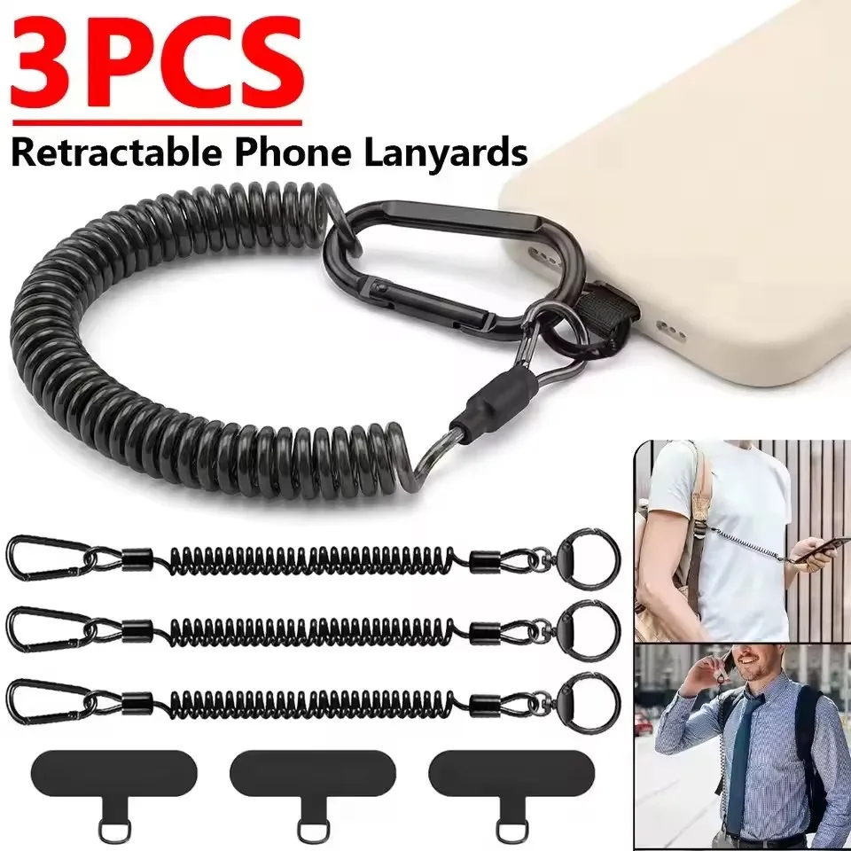 Anti-Lost Flexible Phone Ropes with Patch Spring Cord Safety Anti-Theft Retractable Line Wrist Band with Keychain Ring Carabiner
Anti-Lost Flexible Phone Ropes with Patch Spring Cord Safety Anti-Theft Retractable Line Wrist Band with Keychain Ring Carabiner