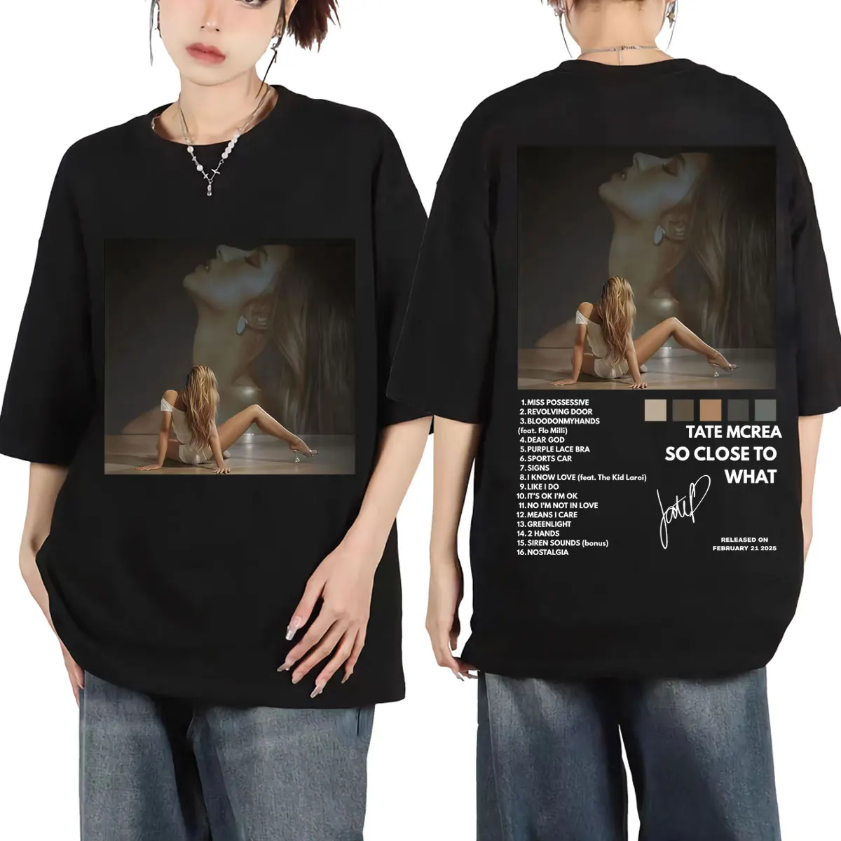 Tate McRae So Close To What Album Poster Graphic T Shirts Men's Women's Fashion Hip Hop T-shirt Summer Casual Cotton T-shirts 
Tate McRae So Close To What Album Poster Graphic T Shirts Men's Women's Fashion Hip Hop T-shirt Summer Casual Cotton T-shirts
