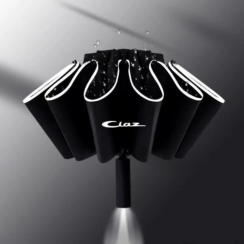 Fully Automatic UV Umbrella With LED Flashlight Reflective Stripe Reverse Umbrellas For Suzuki Ciaz Car Accessories
Fully Automatic UV Umbrella With LED Flashlight Reflective Stripe Reverse Umbrellas For Suzuki Ciaz Car Accessories