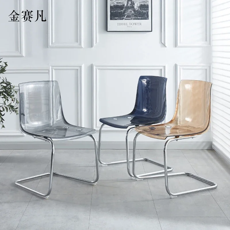 Modern Simple Transparent Dining Chair Designer Acrylic Dining Chair Home Creative Cadeiroes De Sala Backrest Dining Furniture
Modern Simple Transparent Dining Chair Designer Acrylic Dining Chair Home Creative Cadeiroes De Sala Backrest Dining Furniture